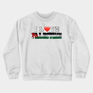 I Love Palestine by kuh Crewneck Sweatshirt